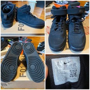 Nike Court Borough 2 Mid Black Sneakers